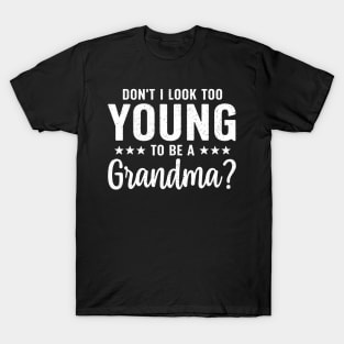 Best Grandma Art For Mom Mother Grandparents Day Grandmother T-Shirt